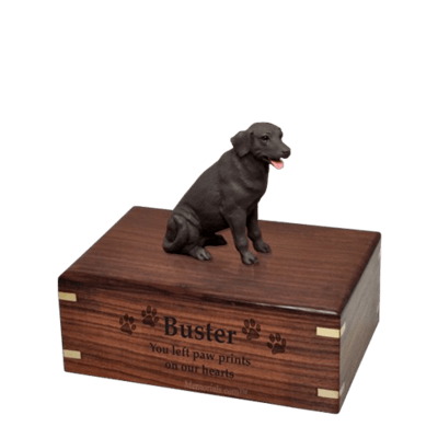 Chocolate Labrador Small Doggy Urn