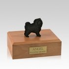 Chow Black Standing Medium Dog Urn