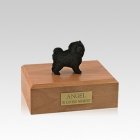 Chow Black Standing Small Dog Urn