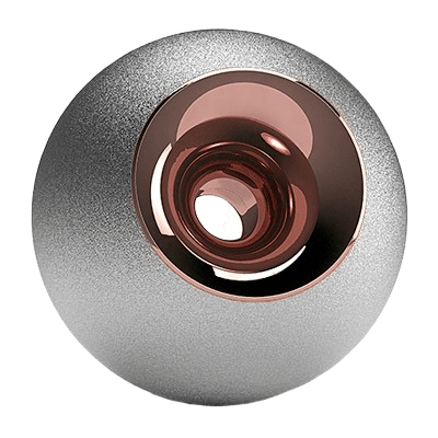 Chrome & Copper Orb Urn