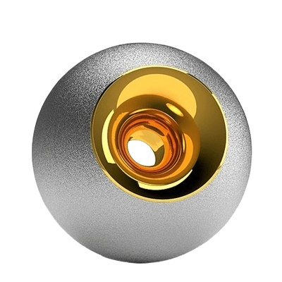 Chrome & Gold Orb Urns