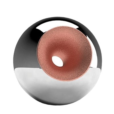 Chrome Copper Splice Orb Urns