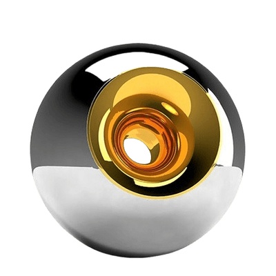 Chrome Gold Orb Urns