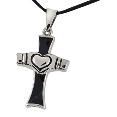 Claddagh Cross Cremation Pendant