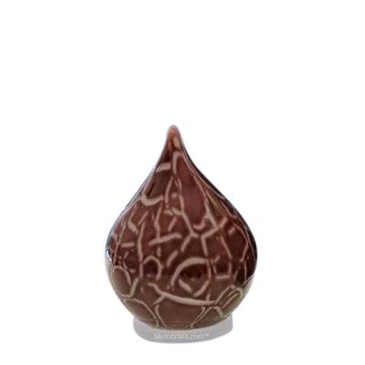 Claret Tear Small Glass Pet Urn