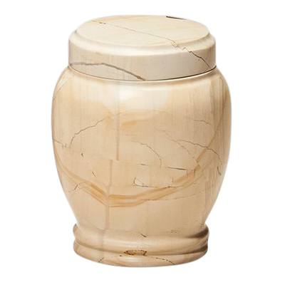 Classic Teak Marble Pet Urn