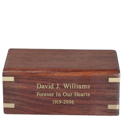 Classic Wood Keepsake Urn