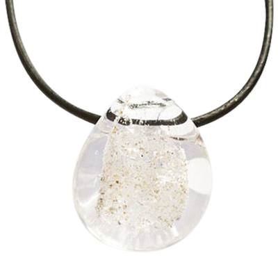 Clear Memorial Jewelry Pendant