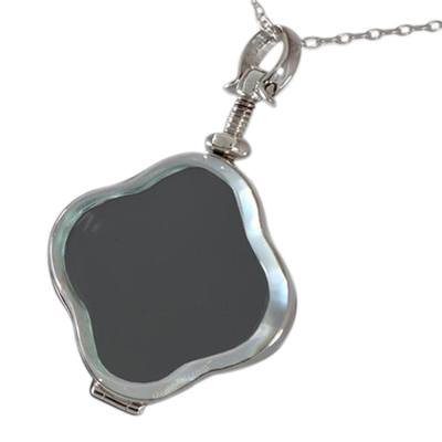 Clover Glass Locket Memorial Jewelry