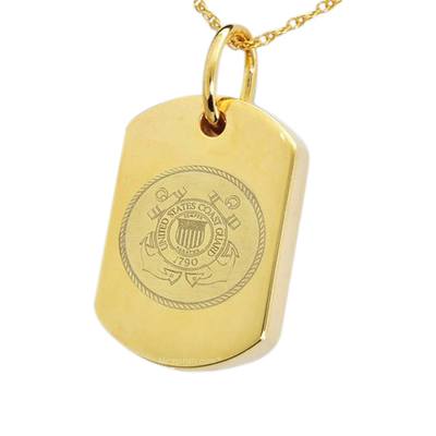 Coast Guard Dog Tag Cremation Pendant IV