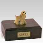 Cocker Spaniel Buff Standing Dog Urns