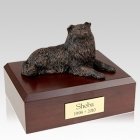 Collie Bronze X Large Dog Urns