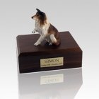 Collie Paw Up Medium Dog Urn