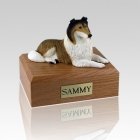 Collie Sable Lying Large Dog Urn