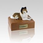Collie Sable Lying Small Dog Urn
