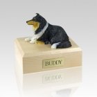 Collie Tri-Color Large Dog Urn