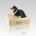 Collie Tri-Color Medium Dog Urn