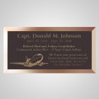 Commercial Pilot Bronze Plaque