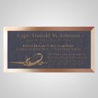 Commercial Pilot Bronze Plaque