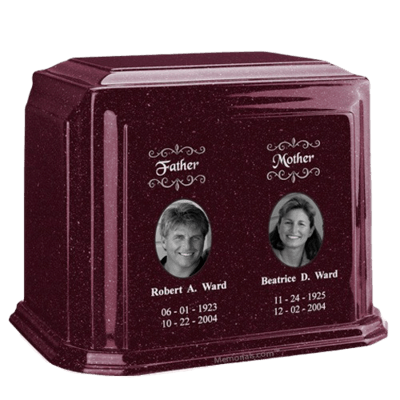 Millennium Burgundy Companion Marble Urn