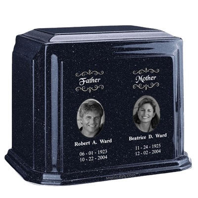 Millennium Sapphire Blue Companion Marble Urn