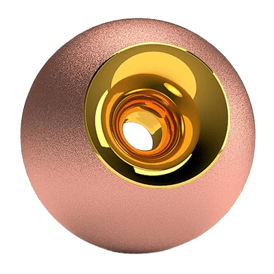 Copper & Gold Orb Urn
