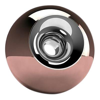 Copper Chrome Sphere Pet Urn