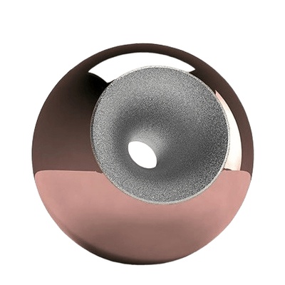 Copper Chrome Splice Orb Urns
