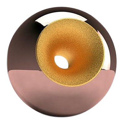 Copper Gold Splice Sphere Pet Urn