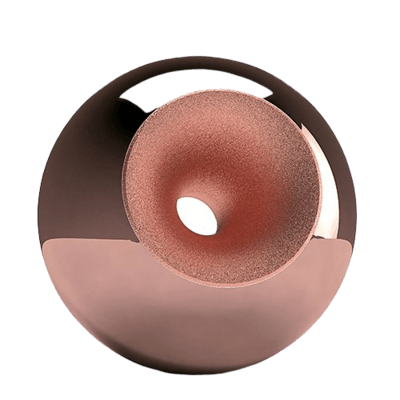Copper Modern Orb Cremation Urn
