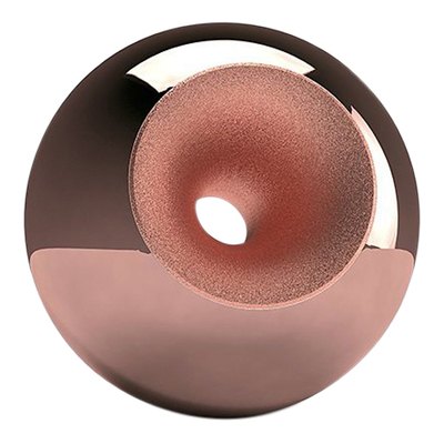 Copper Modern Sphere Pet Urn