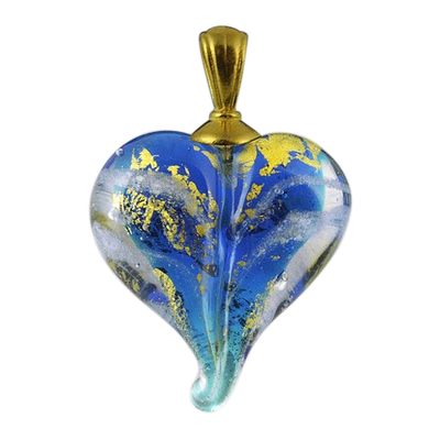 Cosmic & Gold Love Cremation Ash Pendant