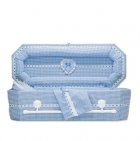 Country Blue Small Child Casket