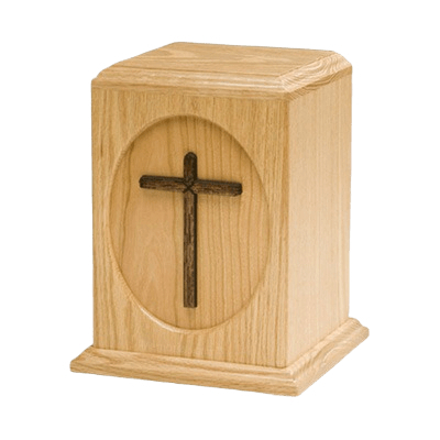 Country Cross Religious Urn