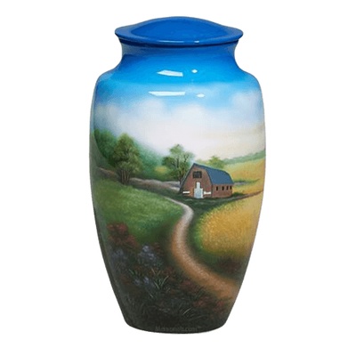Country Metal Cremation Urn