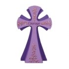 Courage Gem Cross Remembrance Sign