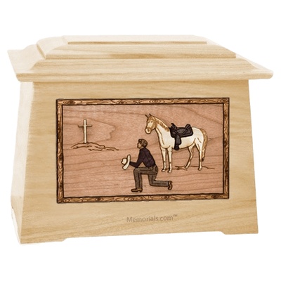 Cowboy Maple Aristocrat Cremation Urn