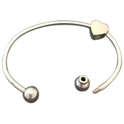 Double Heart Cremation Bangle