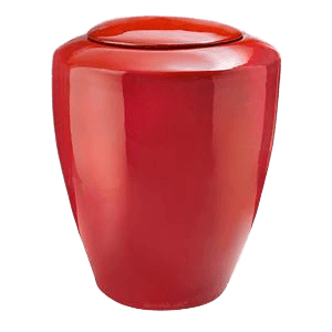 Crimson Ceramic Cremation Urn