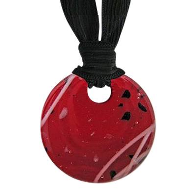 Crimson Cremation Ashes Pendant