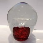Crimson Geyser Glass Cremation Keepsakes