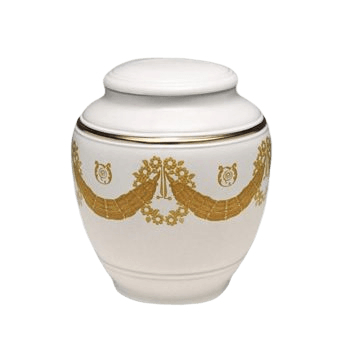 Crown Porcelain Cremation Urn