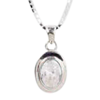 Crystal Oval Keepsake Jewelry