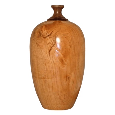 Cupid Wood Cremation Urn