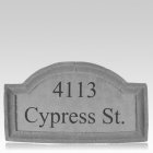Customized Crescent Address Plaques