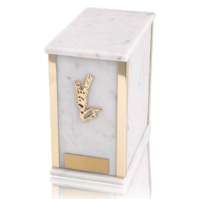 Bianco White Marble Cremation Urns