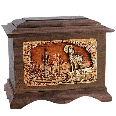Desert Moon Walnut Cremation Urn For Two