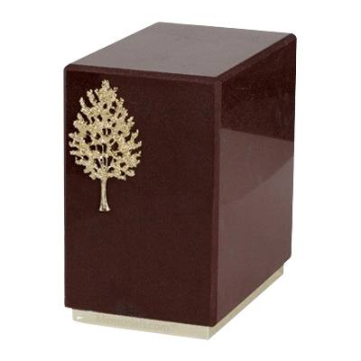 Dignity Rosso Laguna Marble Cremation Urns