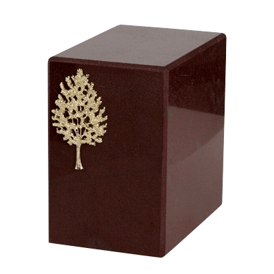 Dignity Rosso Laguna Marble Cremation Urn