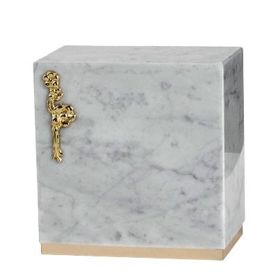 Dignity Bianco Carrera Marble Urn